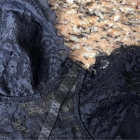 Black Lace Corset Top Women’s S | Witchy Goth Grunge Fairycore Corset Crop - Picture 9 of 9